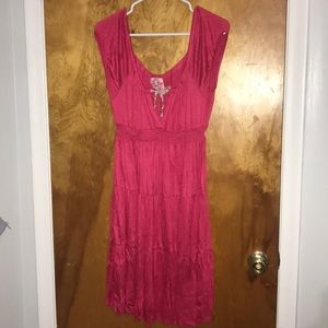 Vintage Free People Pink Knit Dress